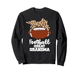 Football Great Grandma Funny Football Player Leopard Grandma Sweatshirt