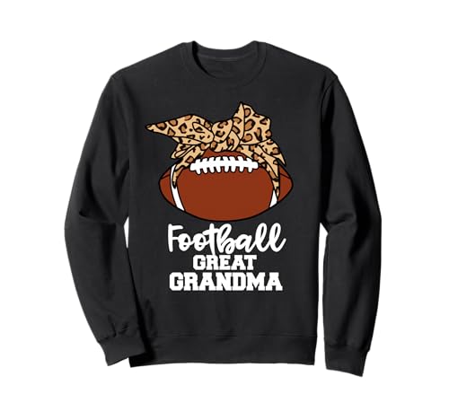 Football Great Grandma Funny Football Player Leopard Grandma Sweatshirt