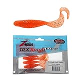 Z-Man SSTKCRL-351PK5 Elaztech Curly Tailz Scented Curl Tail Grub, 4' 4'