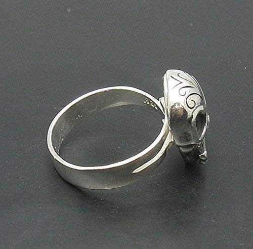 Bague crâne argent 925 réglable solution taille unique Empress R000844 - 3