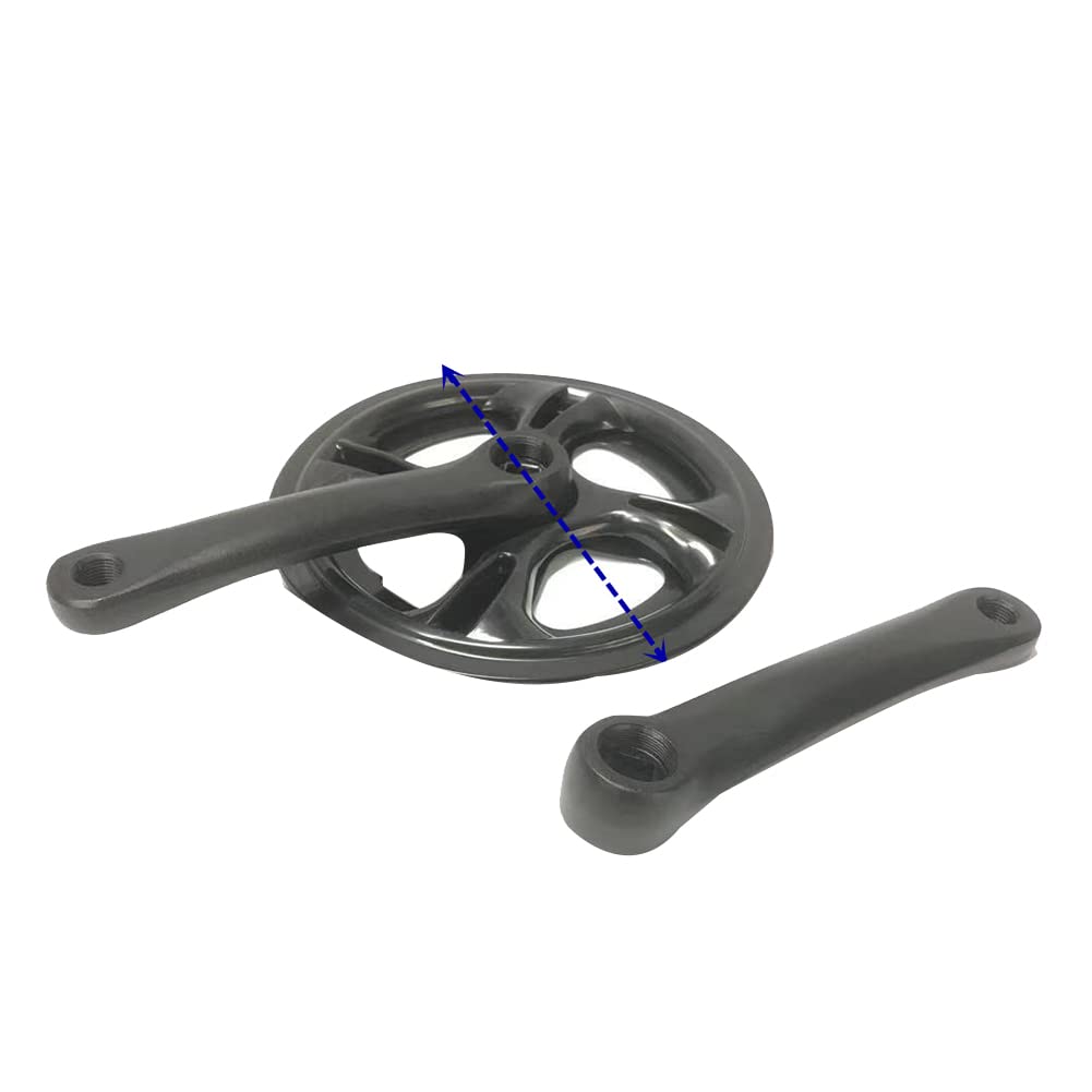 Asyduey Road Bike 152 mm Crank Bike Crank Set Hollow Tooth Plate Bike Sprocket Bike Accessories, Black - Image 4