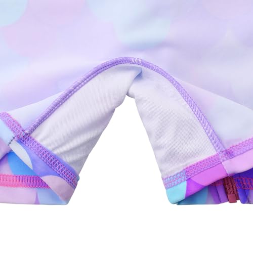 Image of HUAANIUE Toddler Girl Swimsuit Long Sleeve UPF50+ Sun Protection