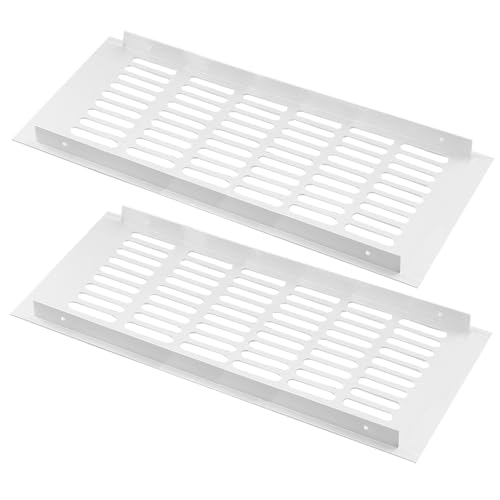 Grille de ventilation pour meuble de cuisine et dressing blanc