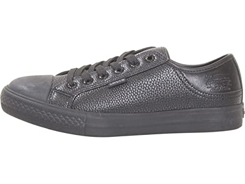 Levi's Women's Stan-Buck-Tumbled-UL Sneakers Low Top Black Mono Chrome Sz. 73