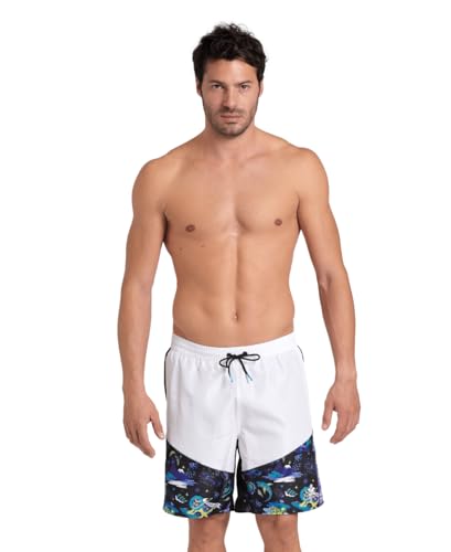 ARENA Fun Planet Capsule Collection Men’s Beach Bermuda Swim Short Soft Comfortable Boxer Pool Beach Vacation Swimsuit