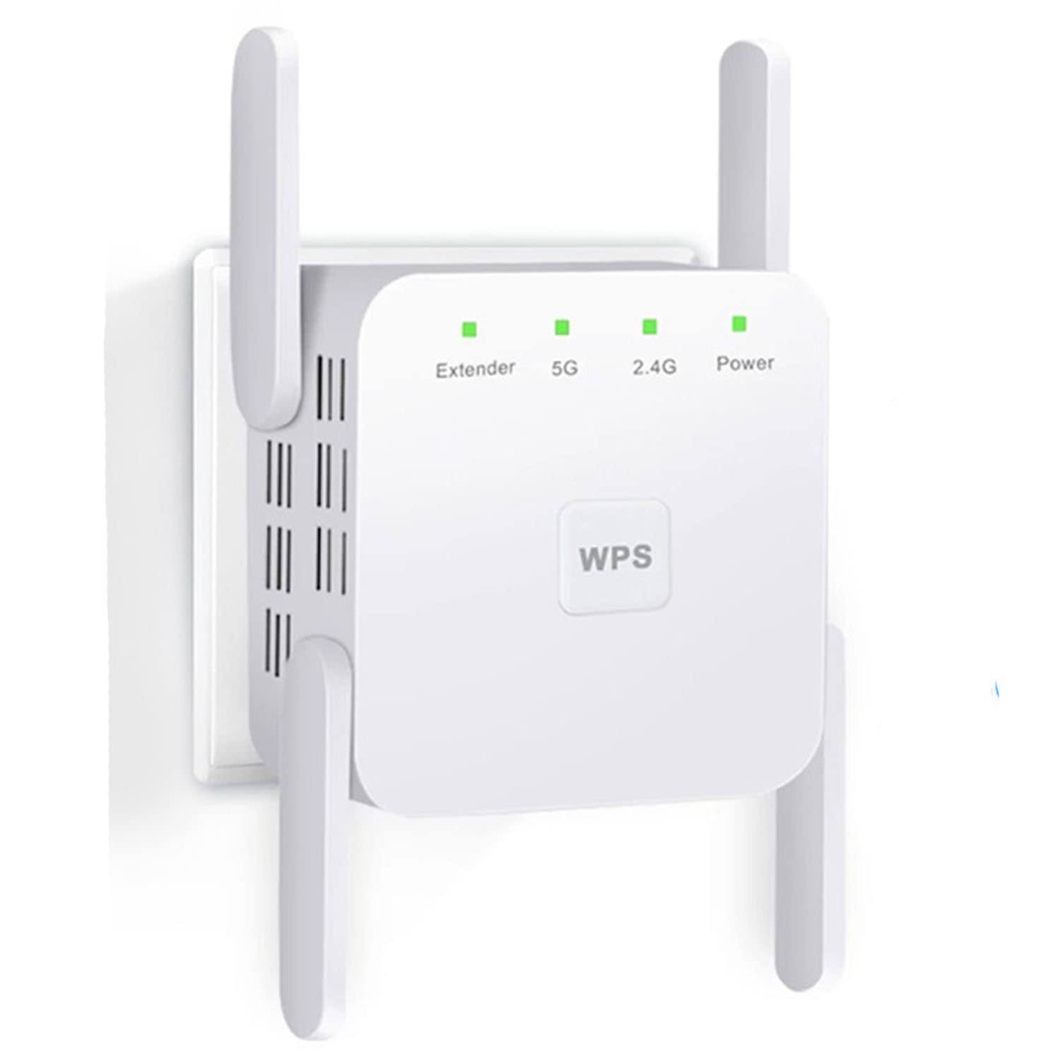 Weeken WiFi Extender WiFi Booster Wireless Signal Repeater 1200 Mbps Wall-Through Strong, Up to 3500 Sq ft -2.4G and 5G with Ethernet Port for Home Outdoor Range Extender Device (ZNPWD-R1203U)