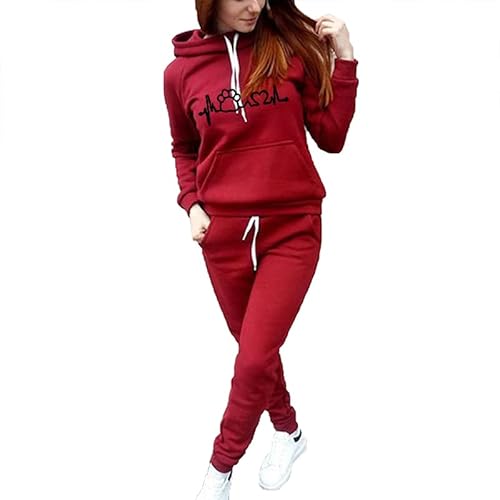 Conjunto de moletom de lã francês feminino Conjunto de moletom com capuz feminino Moletom Conjunto F