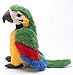 Clobeau Talking Parrot Toy Macaw Parrot Plush Stuffed Toys Animal Plush Toy Repeat What You Say Stuffed Parrot Pet Toy Plush Buddy Parrot Bird Doll Big Bird Stuffed Plush Animal Stuffed Parrot