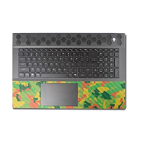 Image of MightySkins Carbon Fiber Skin Compatible with Alienware M18 R1 (2023) Full Wrap Kit - Spring Camouflage | Protective, Durable Textured Carbon Fiber Finish | Easy to Apply | Made in The USA
