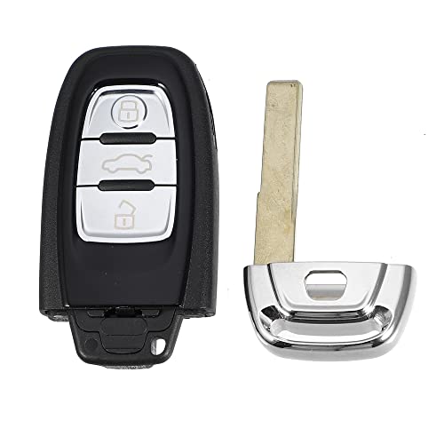 Coque de clé Audi de rechange protection robuste 3 boutons avec lame vierge pour Q5