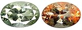 Forma: ovalada, color: verde 0.49 ct Corte ovalada (6 x 4 mm) Sin calefacción Sin tratar De verde a rojo Cambio de color Alejandrita 100% natural y auténtica Piedra Preciosa Suelta