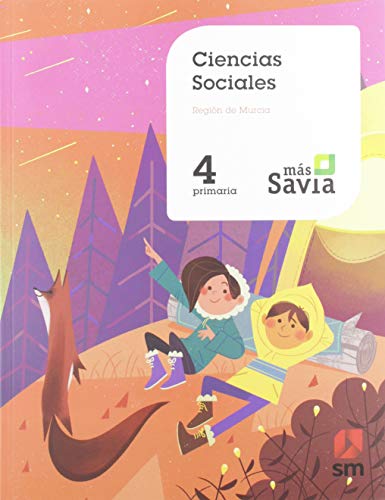 Portada de Ciencias sociales. 4 Primaria. Mas Savia. Murcia