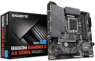 GIGABYTE B660M Gaming X AX DDR4 (B660/ Intel/LGA 1700/ M-ATX/ DDR4/ Dual M.2/ PCIe 4./ USB 3.2 Gen2 Type-C/WiFi 6 802.11ax/ 2.5GbE LAN/Gaming Motherboard)