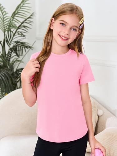 Image of Haloumoning Girls Short Sleeve T Shirts 5-14 Years