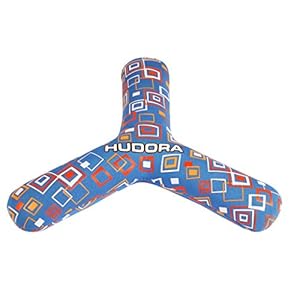HUDORA Unisex Jugend 76448 Boomerang, mit DREI Armen, blau & Gelb, 1