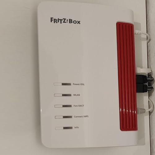 Lonnky 2 Meter DC Verlängerungskabel für AVM Fritz!Box 7590, 7580, 7582, 7560, 3490, 6590, 6490, 6430, 4040, 4020 und Telekom Speedport Smart, 5,5 mm Netzteil Verlängerungskabel