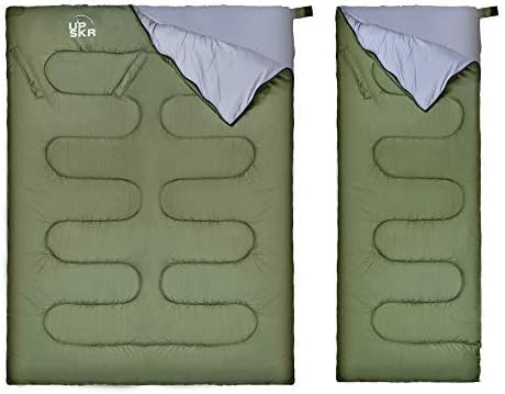 UPSKR Wide Sleeping Bag for Adults and Kids Hiking,Camping,Backpacking,Comfort,Portable,Fit for 3-4 Season Warm & Cold Weather