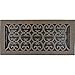 Registers and Vents 6" Scroll Vent with Damper Finish: Bronze Patina, Size: 7.5" H x 15.5" W x 2 D