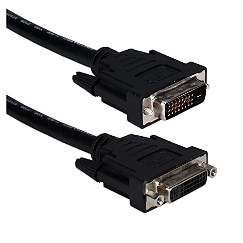 QVS CFDDX-D15 15 ft. Premium DVI Male to Female Digital Flat Panel Extension Cable
