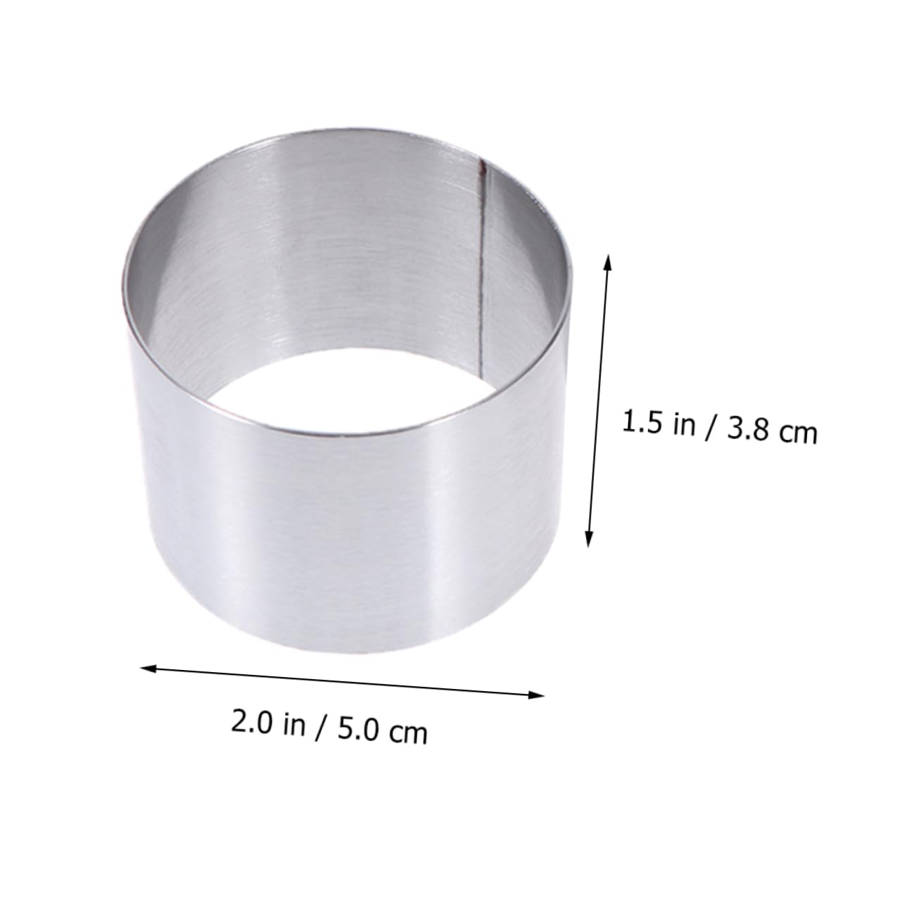 Mikinona 8pcs Round Baking Mold Mini Dessert Mousse Cake Molds Easy to Smooth for Cakes Chocolates and Biscuits