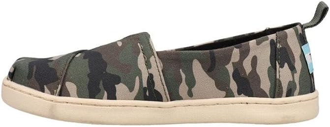 TOMS Boy's Alpargata Loafer Flat, Classic Camo, 13 Big Kid