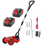 9 Inch Electric Lawn Mower, 6000RPM Weed Wacker with...