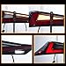 VLAND LED Tail Lights Fit for Lexus IS200t IS250 IS300 IS500 3rd generation XE30 2014-2019, Rear Lights with Dynamic Startup DRL and Sequential Turn Signal, Red