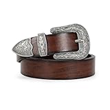 Taille Ajustable: La ceinture pour femme propose 4 tailles, adaptées aux tours de taille de 58 à 116 cm. Veuillez mesurer votre tour de taille avant l'achat. Si la ceinture est trop longue, elle peut être facilement raccourcie à l'aide de ciseaux puis perforée. La largeur de la ceinture est de 2,7 cm, et celle de la boucle de 5,48 cm