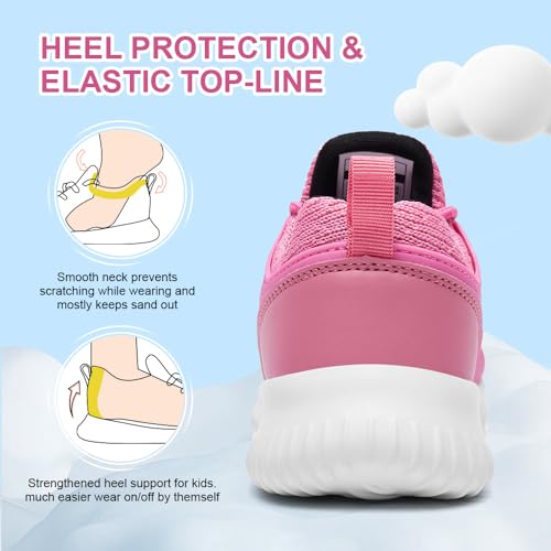 Image of nerteo Girls Shoes Slip on Boys Kids Sneakers Lightweight Tennis Running Walking Gym Fashion Shoes for Little Kid /Big Kid