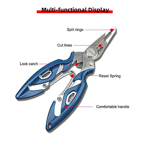 Kit de alicate de pesca, Romacci Alicate de pesca Luvas de fixação de lábios de peixe Alicate de pes