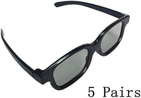 YICHUMY 5 Pairs Passive 3D Glasses