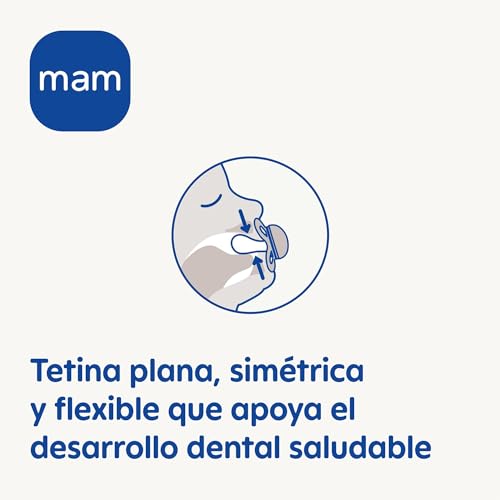 Chupetes MAM Día y Noche 6+ meses de silicona con caja autoesterilizadora pack de 4 4