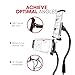 Macally Car Seat Rail Mount - Super Secure Tablet and Phone Holder for Car, Truck, and Any Vehicle - Adjustable Gooseneck iPad Mount - Works With All iPad, iPhone, Tablets