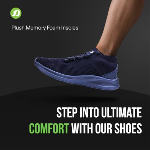 Image of DOCTOR EXTRA SOFT Men's Sports Shoes with Memory Foam Cushioned Insole|Running Walking Gym Training Jogging Athletics|Comfortable & Stylish|Casual & Lightweight|Slipon Sneaker Gent's & Boy's D-2007