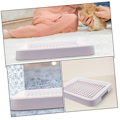NOLITOY 4 Pçs Pet Toalete Coelho Maca Cama Hamster Potty Trainer Pequeno Animal Bandeja De Areia Peq