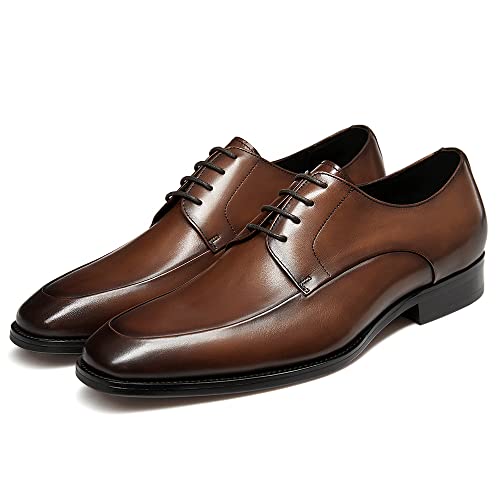 Image of GIFENNSE Mens Oxford Shoes Leather Dress Shoes for Men | Wedding Shoes
