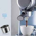 QJRGUY Espresso Household Small Stainless Steel Commercial Automatic Coffee Machine with Milk Frother Wand, Easy to Install and Clean Up, - Image 2