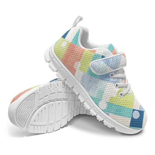 MARSVOVO Kids Athletic Running Shoes Summer Girls Vacation Casual Comfy Mesh Anti Slip Daily Wear Single Buckle Sneakers2