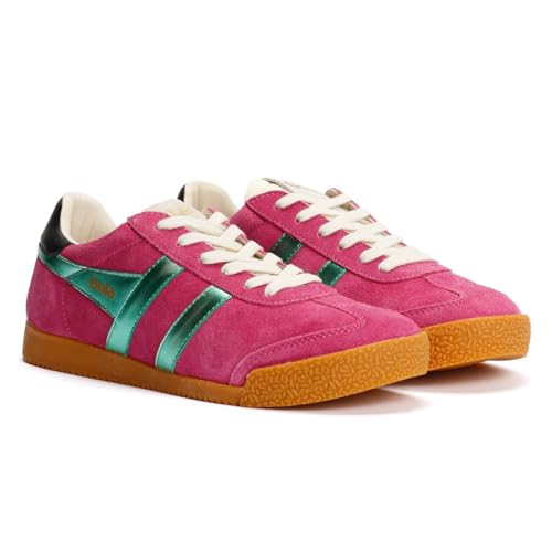 Image of Gola Women's Elan Glitz Suede Sneakers