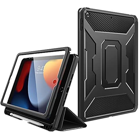 MoKo Funda para iPad 10.2" con Protector de Pantalla Incorporado Cover