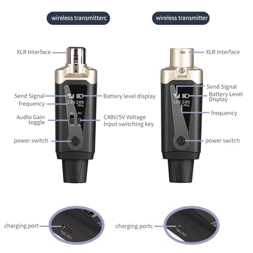 Éliminez les câbles avec le système de microphone sans fil UHF émetteur récepteur XLR stable - 5