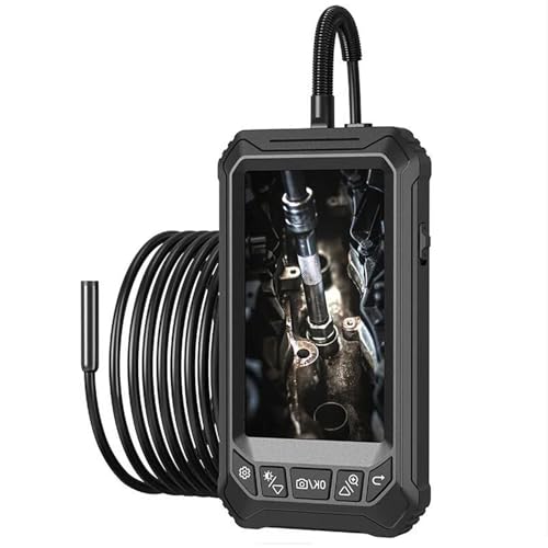 10m,Dual Lens Industrial Endoscope, 5-Inch Large Screen, 2 Million High-Definition Endoscope Suitable for Monitoring Automobiles, Pipelines, and Household Appliances