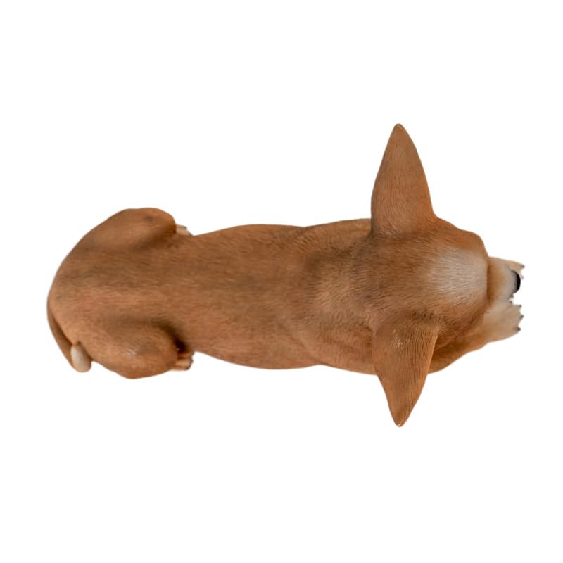 Pacific Giftware Estatua de perro chihuahua, bonita decoración para el hogar, para los amantes de los chihuahuas y coleccionistas de animales, decoración única para cumpleaños y