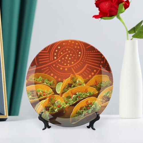 Assiette décorative en céramique avec support pour rompre la monotonie - 7