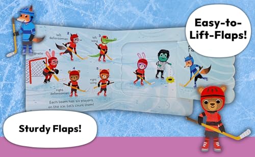 Image of Let's Play Hockey! A Lift-a-Flap Board Book for Babies and Toddlers, Ages 1-4