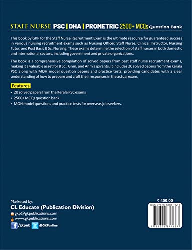 Staff Nurse - PSC Question Bank by Sreedevi Santhosh Sreenandhanam