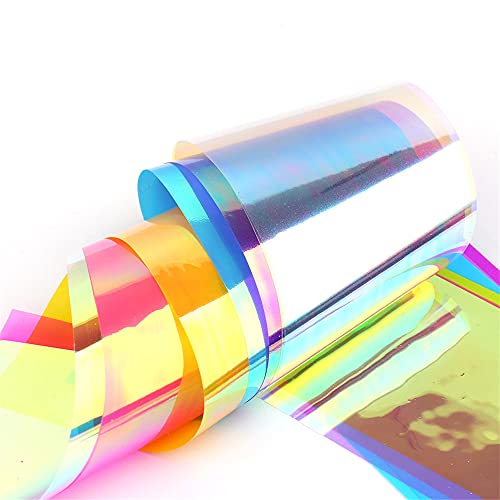 Dornail Aurora Film Broken Glass Paper Nail Foil Stickers Holographic Nail Decals Rainbow Nail Stickers For Nail Art Decorations #TOP3
