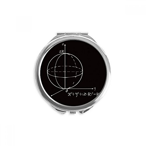 Miroir portable équation mathématique rond, idée cadeau originale sciences