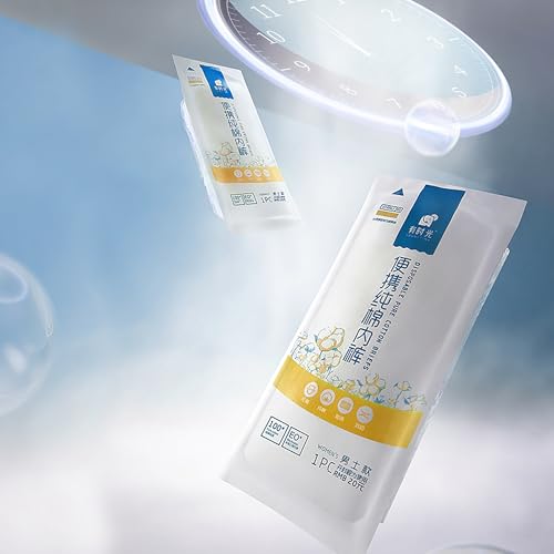 YOUNGTIME 6 Packs Mens Disposable Underwear,100% Cotton Portable Boxers Briefs for Travel/Hospital Stays2