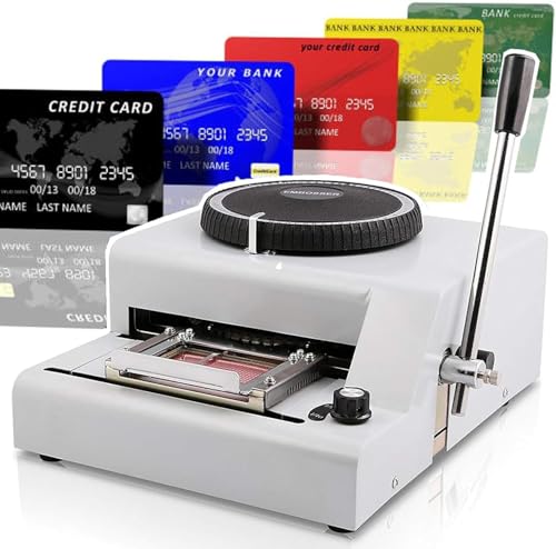 Image of WLYPE Embossing Machine 72 Characters PVC Card Number Embosser Press Machine ID VIP Manual Embossing Machine
